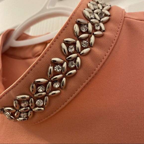 ⚡️2 for $30 Salmon Pink Dress with detailed-neck - Picture 3 of 3